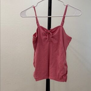 Kid’s Abercrombie Pink Lace-Up Cami Tank Top